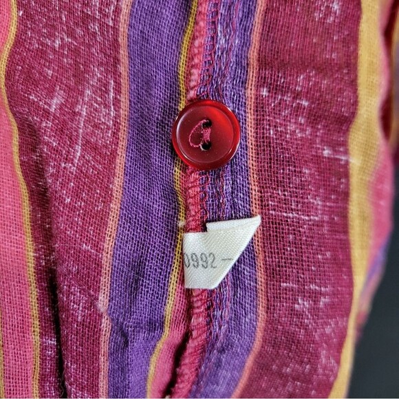 Vintage Victoria's Secret Sleeveless Maxi Shirt Dress Sheer Dual Side Split Sz L - Picture 4 of 16